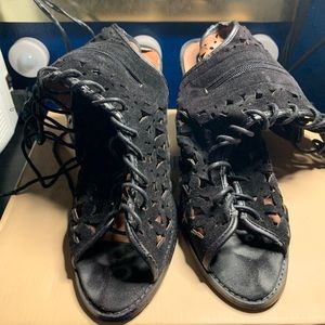 Suede lace up booties✨✨✨